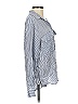 Zara 100% Viscose Stripes Blue Long Sleeve Blouse Size XS - photo 4