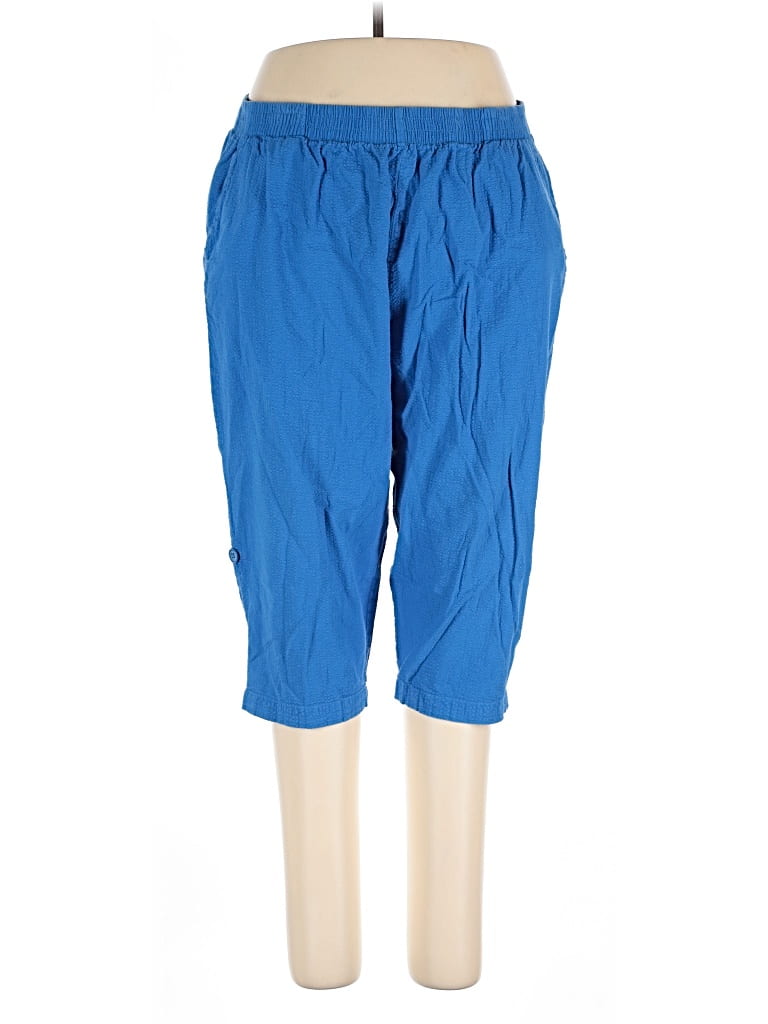 Pre-owned Woman Within Casual Pants In Blue