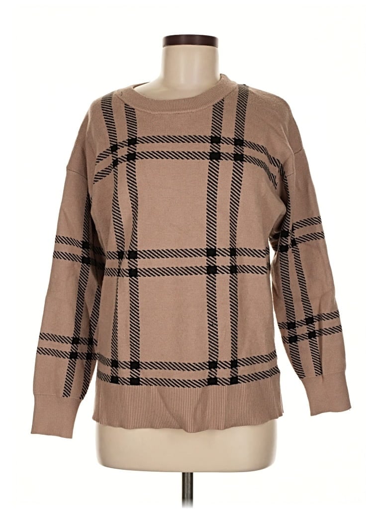 Pre-owned Tahari Pullover Sweater In Brown