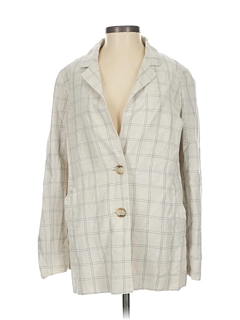 Pre-owned Madewell Blazer Jacket In White