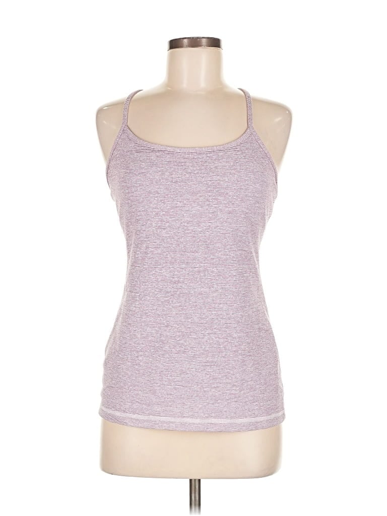 Pre-owned Lululemon Athletica Tank Top White Halter Neckline Tops