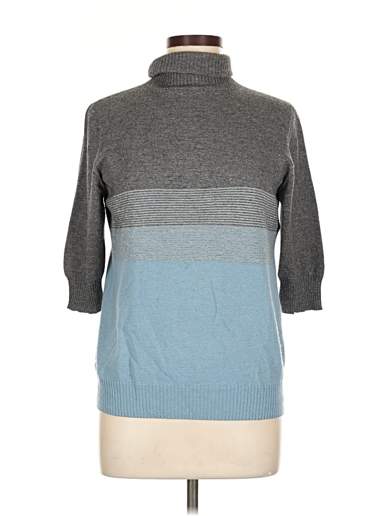 Pre-owned D Exterior Turtleneck Sweater In Gray