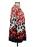 CAbi 100% Cotton Animal Print Red Cardigan Size S - photo 4