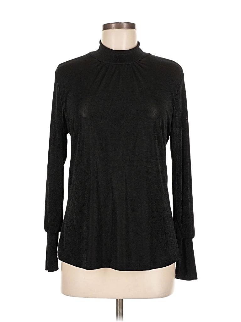 Kim & Cami Turtleneck Sweater In Black