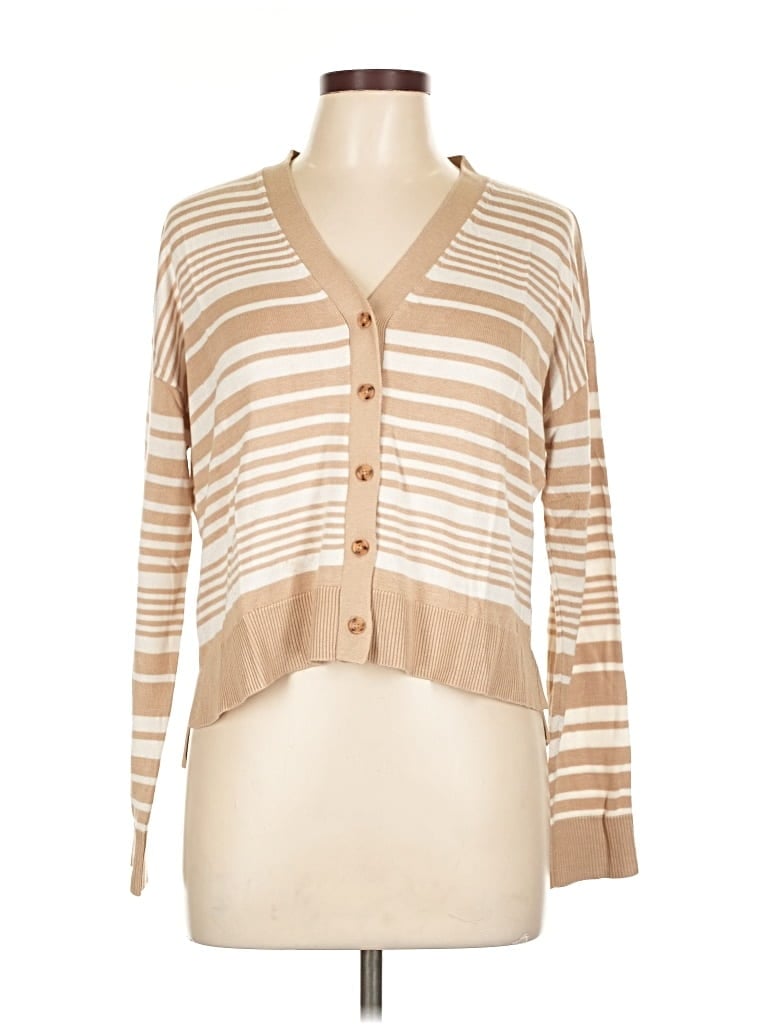 Pre-owned Ann Taylor Loft Outlet Long Sleeve Blouse In Brown