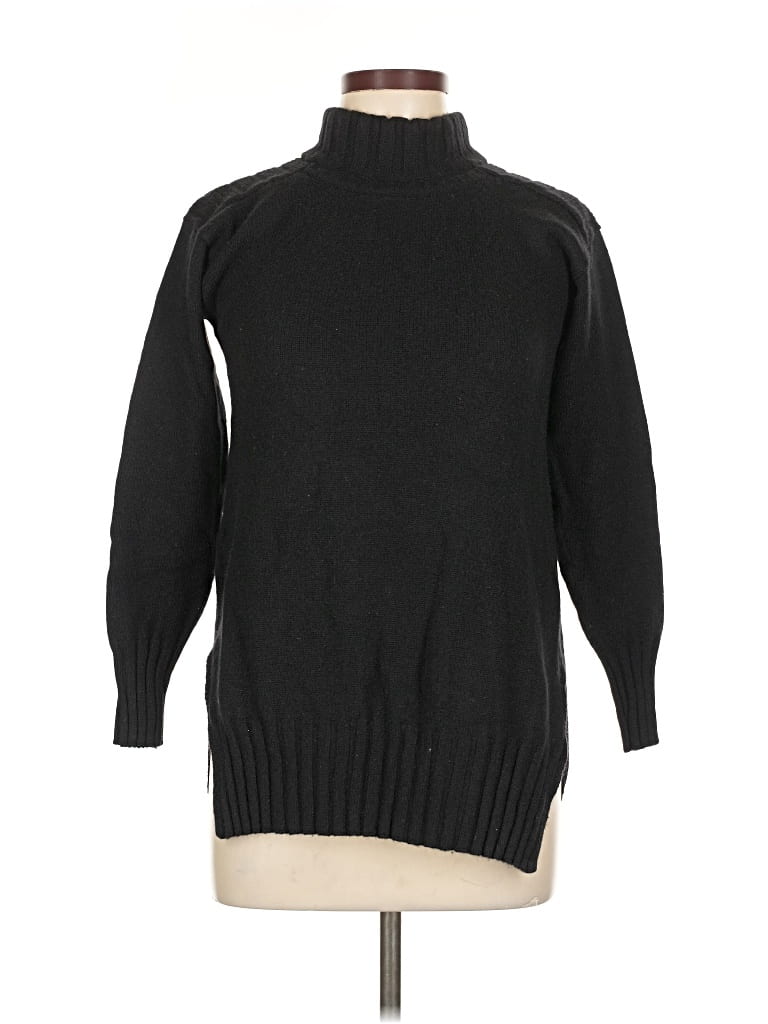 Pre-owned Equipment Turtleneck Sweater In Black