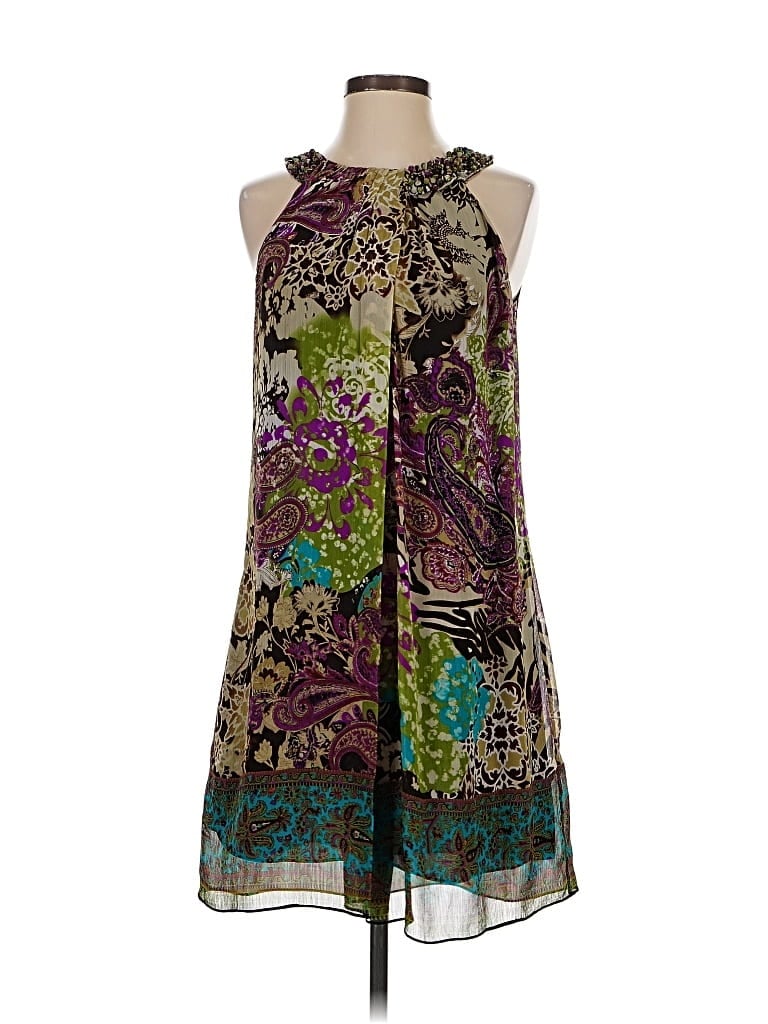 Pre-owned Kenar Cocktail Dress In Purple