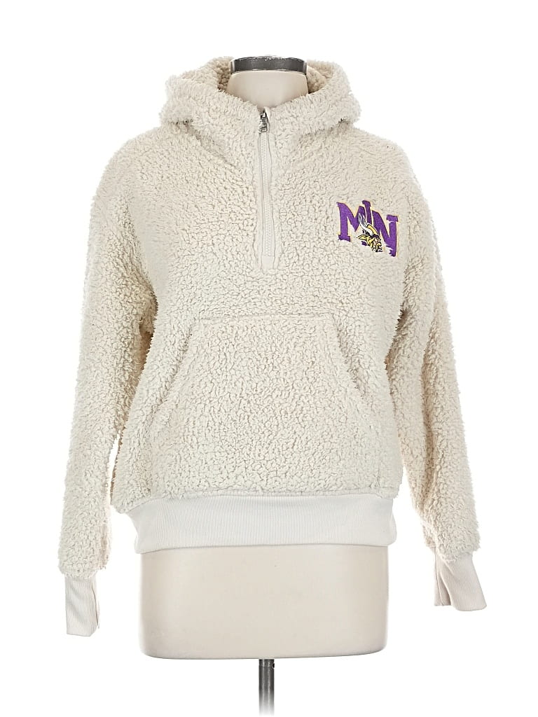 Pre-owned Wear By Erin Andrews Fleece Jacket In White