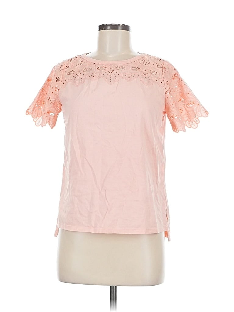 Pre-owned La Vie Rebecca Taylor Short Sleeve T-shirt In Pink