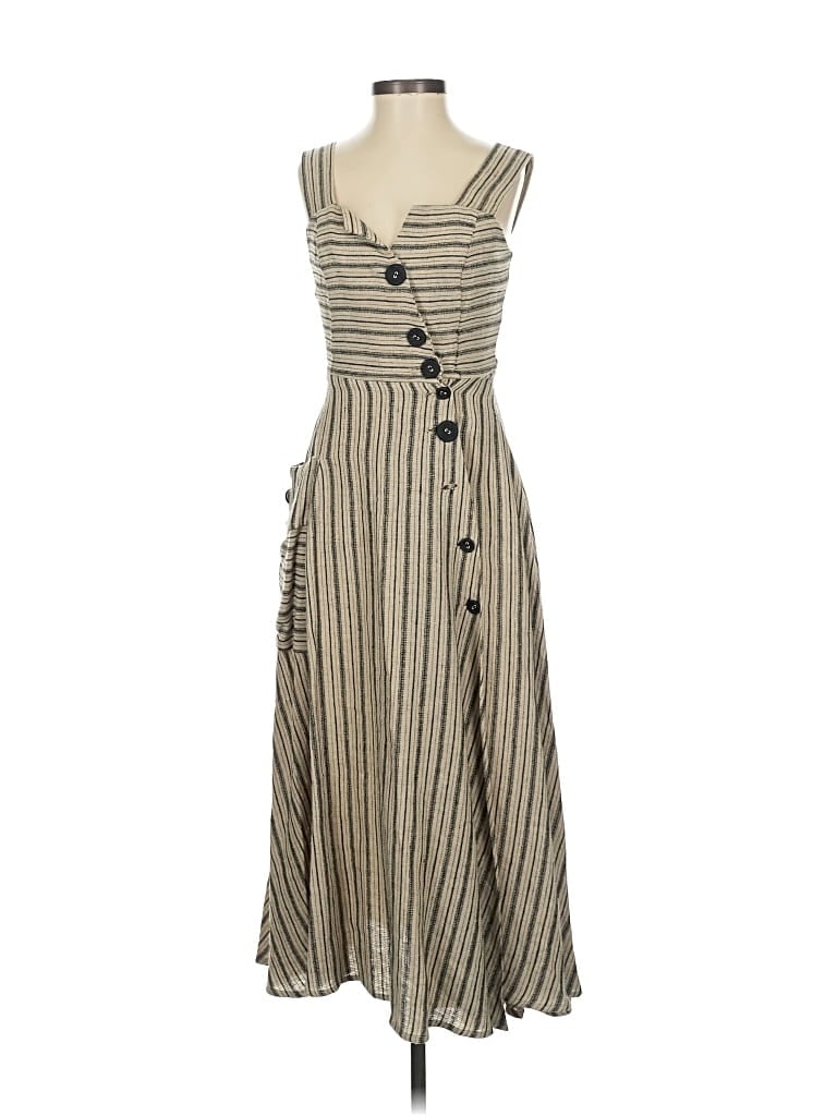 Pre-owned Eva Franco Casual Dress In Brown