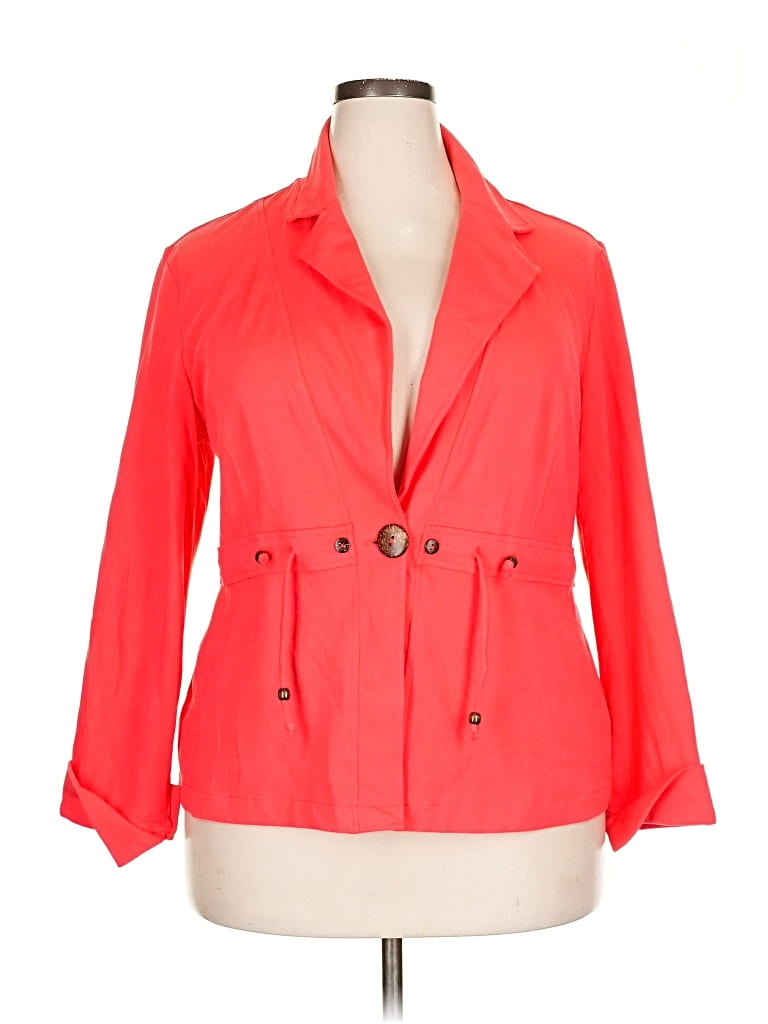 Pre-owned Metrostyle Blazer Jacket In Orange