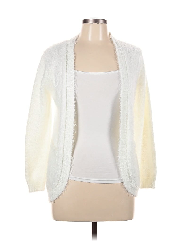 DESIGN HISTORY Pre-owned Cardigan Sweater In White