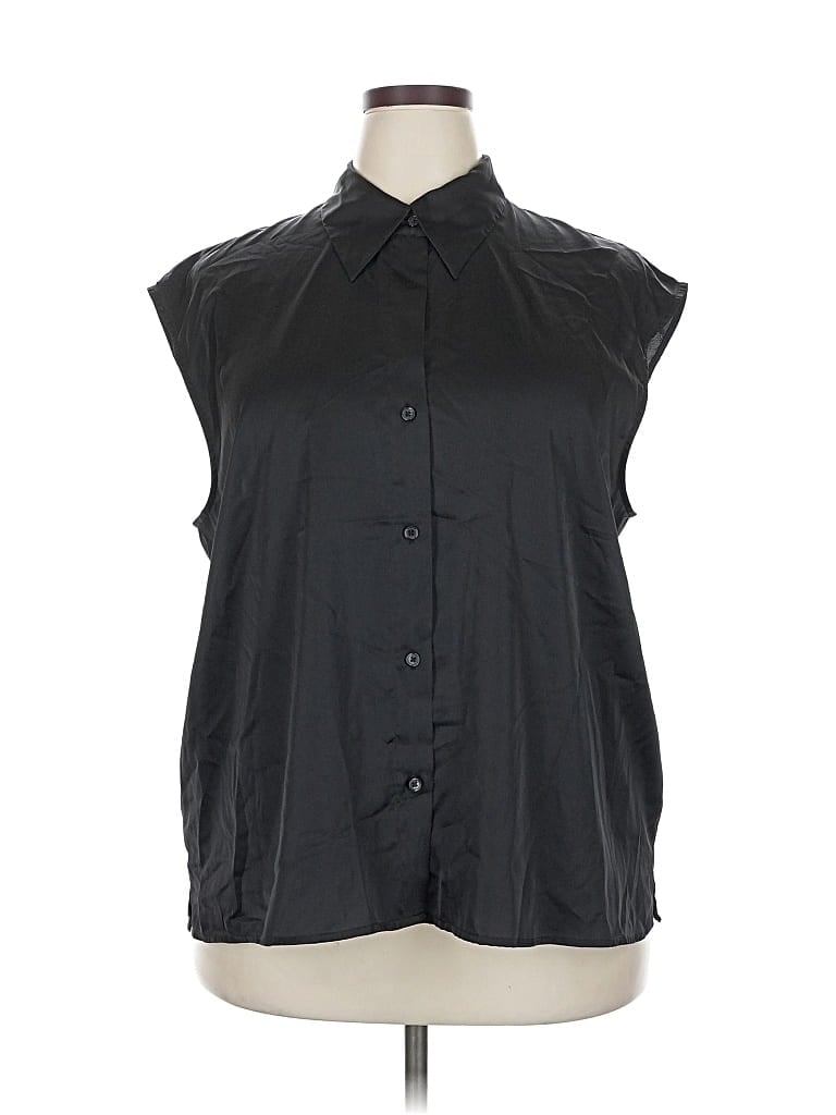 Pre-owned Banana Republic Factory Store Sleeveless Blouse In Black