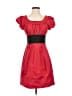 BCBGMAXAZRIA 100% Polyester Red Casual Dress Size 2 - photo 1