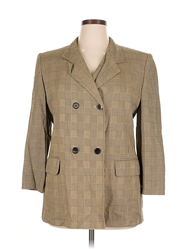 Pre-owned Jones New York Coat In Brown