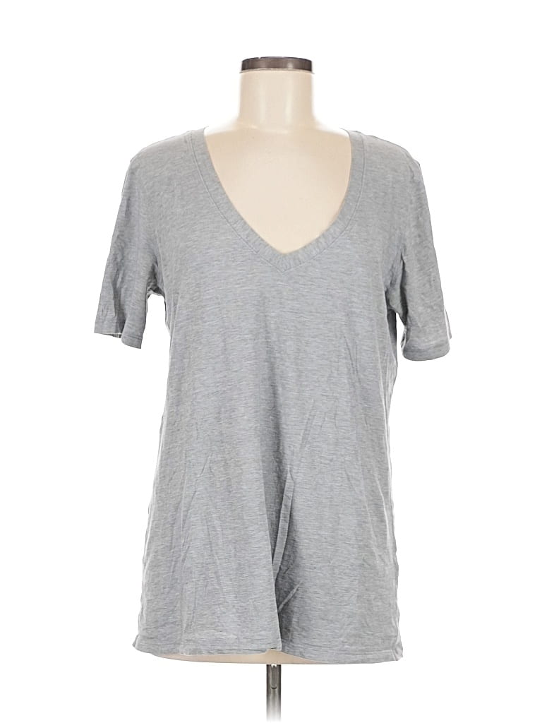 Pre-owned Lululemon Athletica Short Sleeve T-shirt In Gray