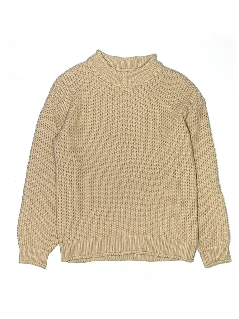 Pre-owned Unbranded Kids' Turtleneck Sweater In Brown