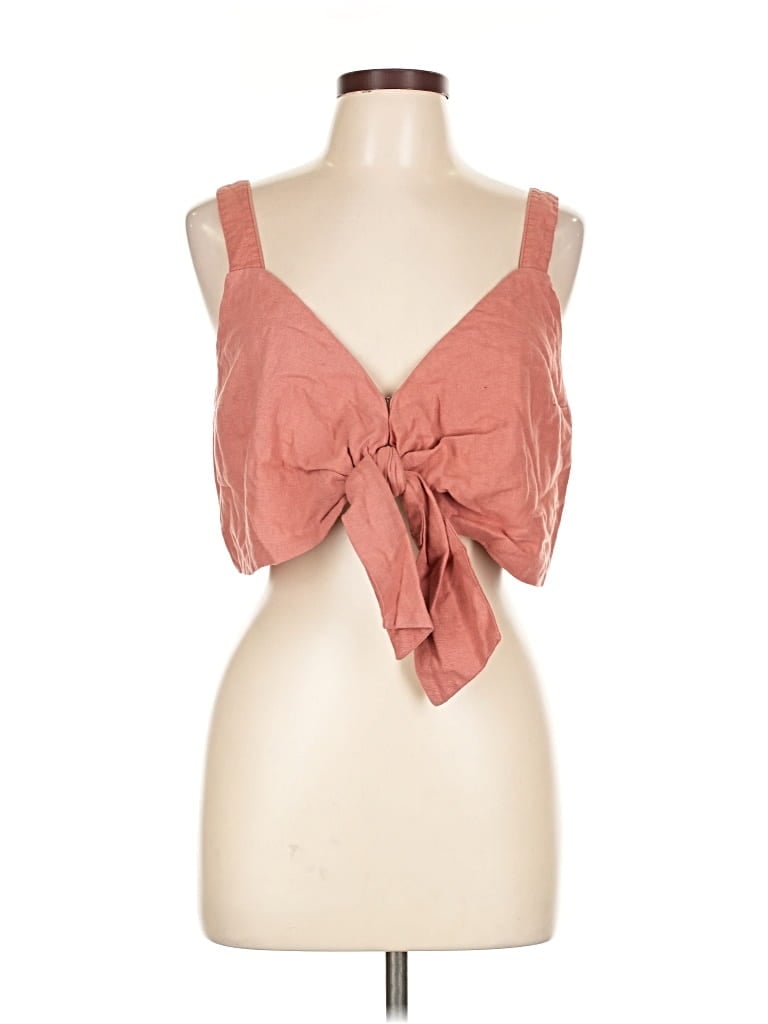 Pre-owned Abercrombie & Fitch Sleeveless Blouse In Orange