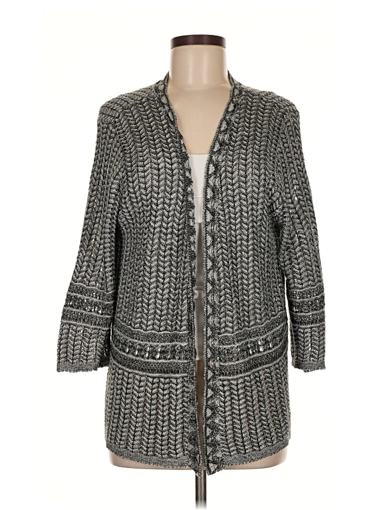Pre-owned Collection Cardigan Sweater In Gray