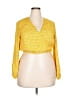 Rhode 100% Rayon Yellow Long Sleeve Blouse Size XXL - photo 1