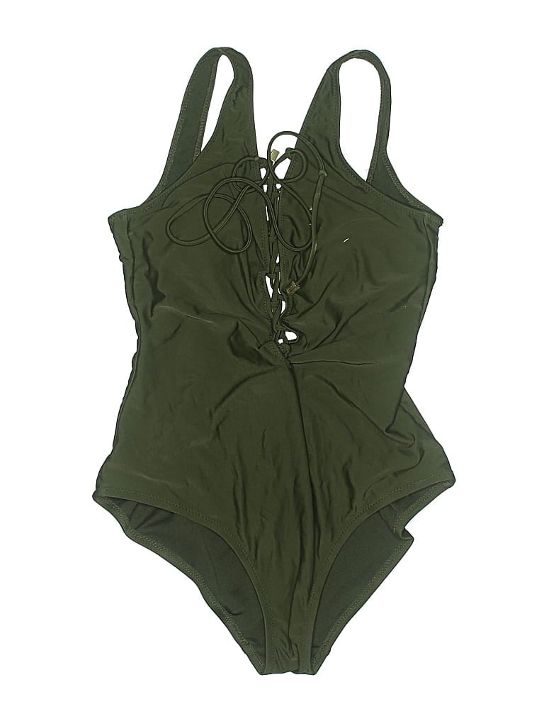 Pre-owned Mossimo One Piece Swimsuit In Green