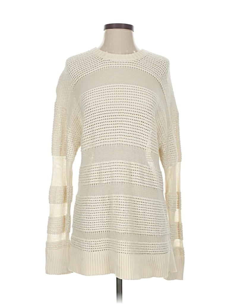 Pre-owned Cos Pullover Sweater In White