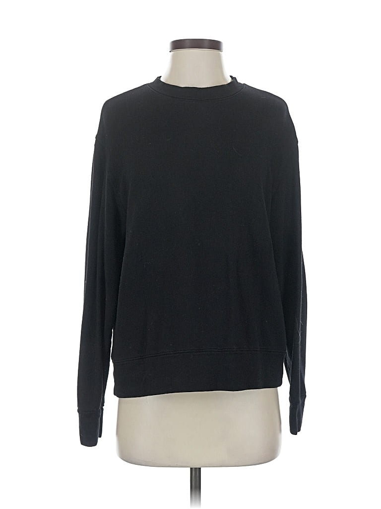 Pre-owned Monrow Long Sleeve T-shirt In Black