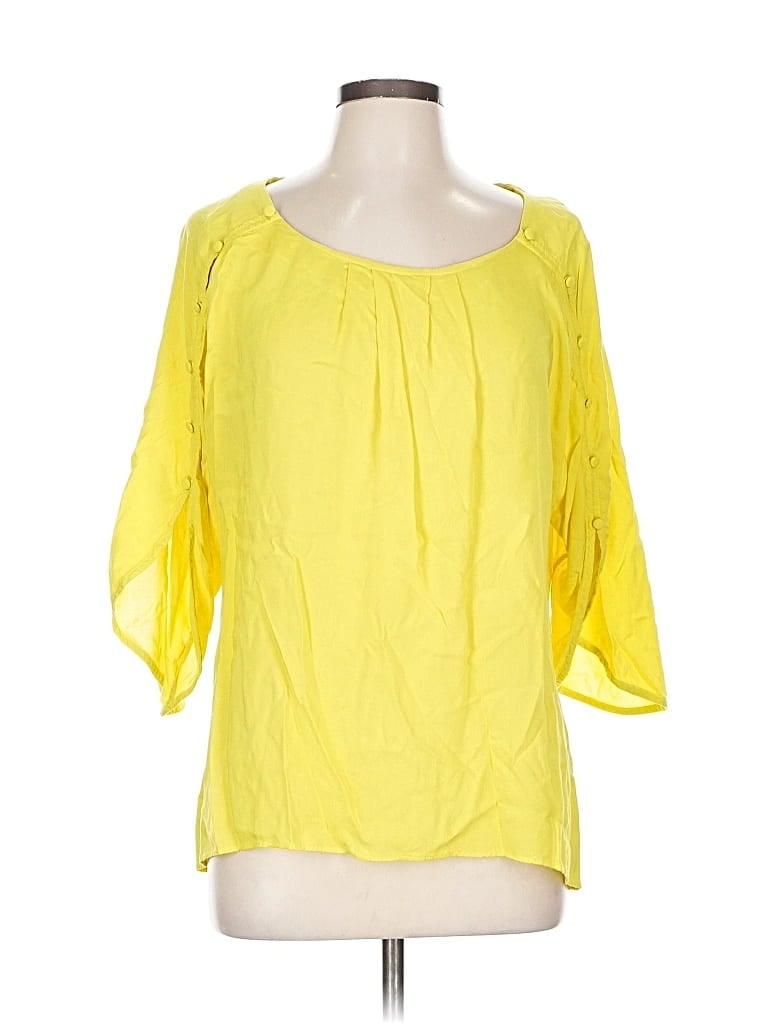 Pre-owned Maeve 3/4 Sleeve Blouse In Yellow