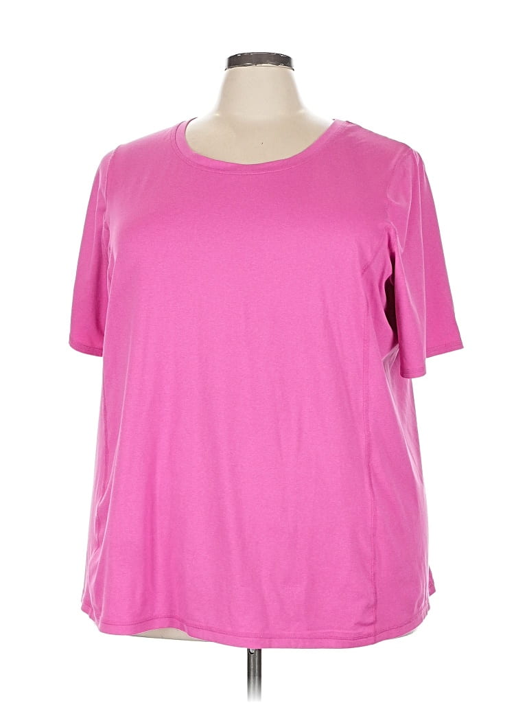 Pre-owned Lands' End Active T-shirt In Pink