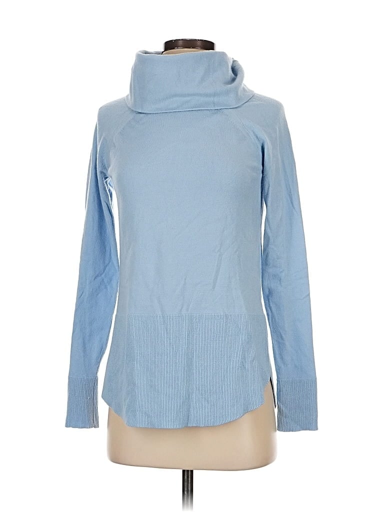 Pre-owned Cyrus Turtleneck Sweater In Blue