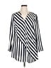 Chico's 100% Polyester Stripes Ivory 3/4 Sleeve Blouse Size XL (3) - photo 1