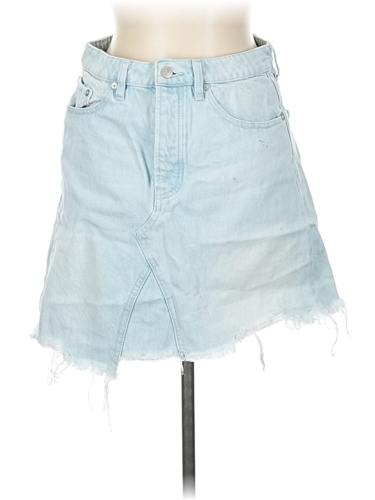Pre-owned We The Free Denim Skirt In Blue