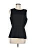 CAbi 100% Polyester Black Sleeveless Blouse Size 6 - photo 1