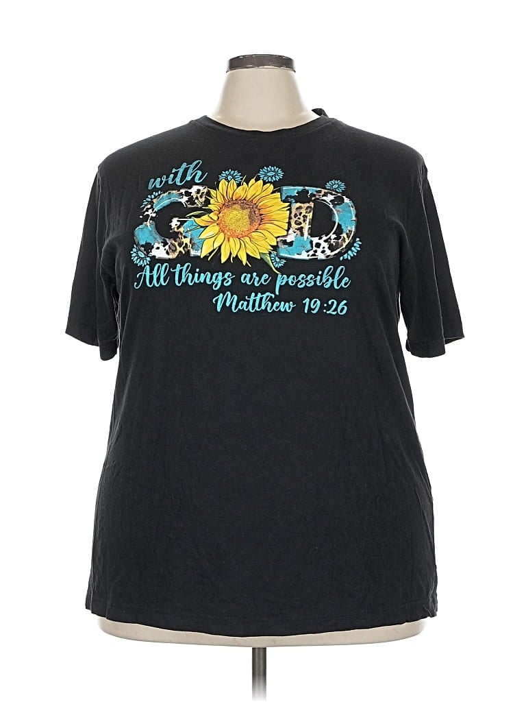 Pre-owned Assorted Brands Short Sleeve T-shirt In Black