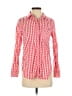 Vineyard Vines 100% Cotton Checkered-gingham Red Long Sleeve Button-Down Shirt Size 0 - photo 1