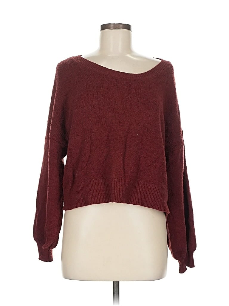 Pre-owned Kenar Pullover Sweater In Burgundy