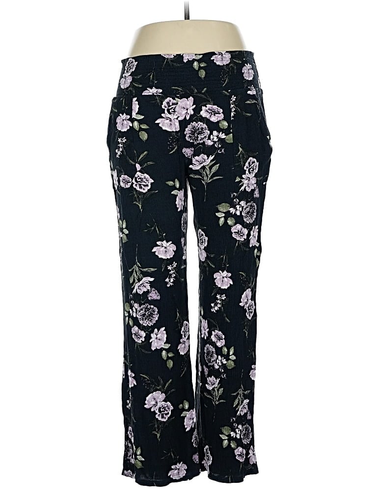 Pre-owned Three Dots Casual Pants In Black