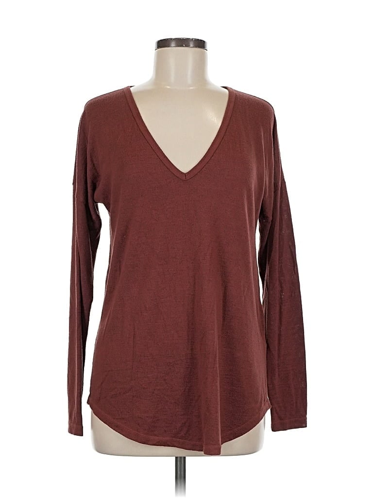 ABERCROMBIE & FITCH Pre-owned Pullover Sweater In Burgundy