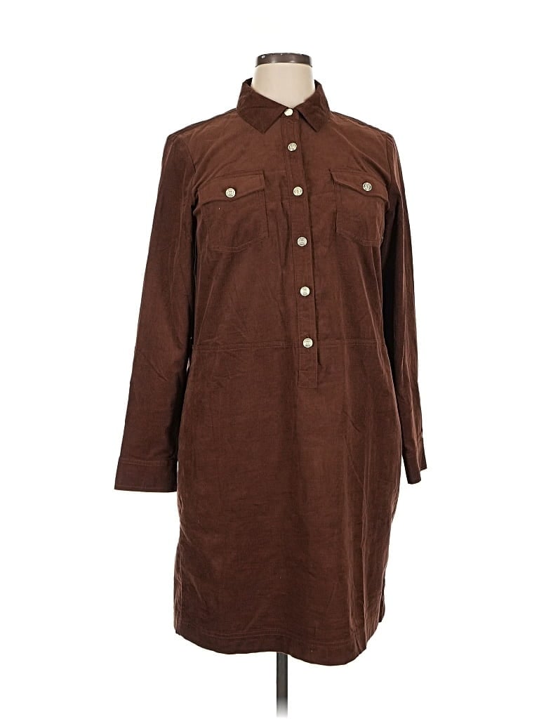 Pre-owned Talbots Casual Dress In Brown