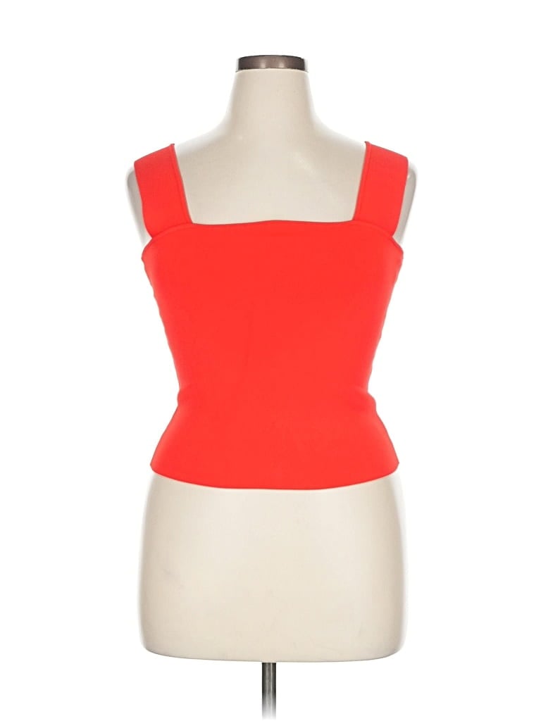 Alice And Olivia Alice + Olivia Tank Top Red Strapless Neckline Tops In Red