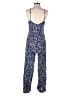 Aqua 100% Rayon Stars Blue Jumpsuit Size S - photo 2