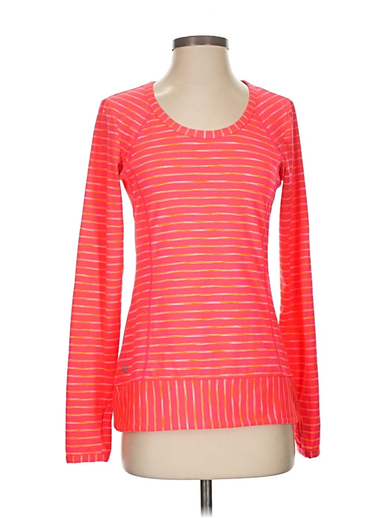 Pre-owned Athleta Long Sleeve T-shirt In Pink