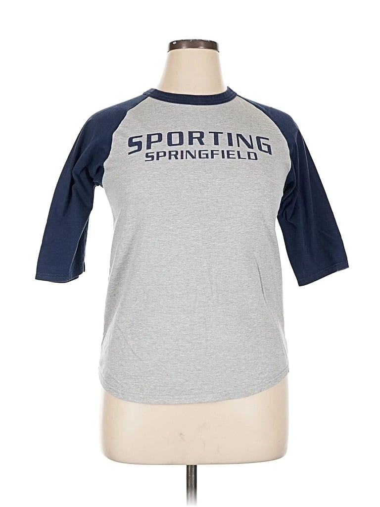 Pre-owned Sport-tek 3/4 Sleeve T-shirt In Gray