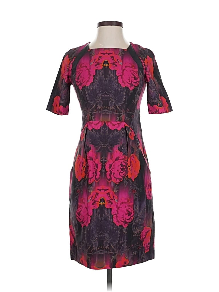 Pre-owned Nanette Lepore Cocktail Dress In Burgundy