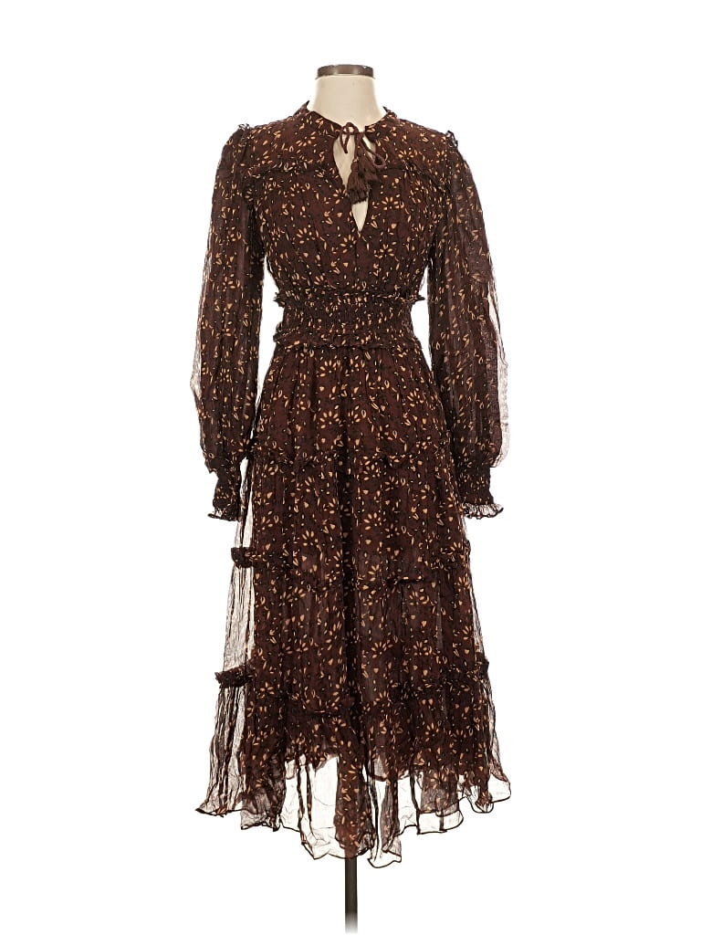 Pre-owned Cleobella Cocktail Dress In Brown