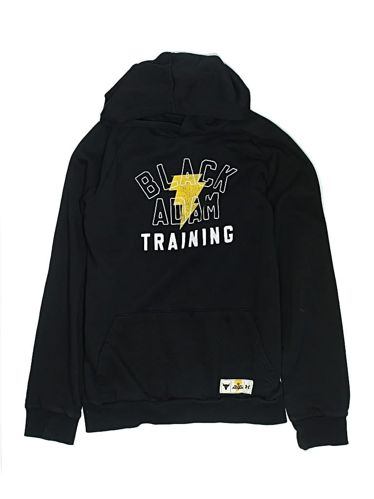 Pre-owned Under Armour Kids' Pullover Hoodie In Black