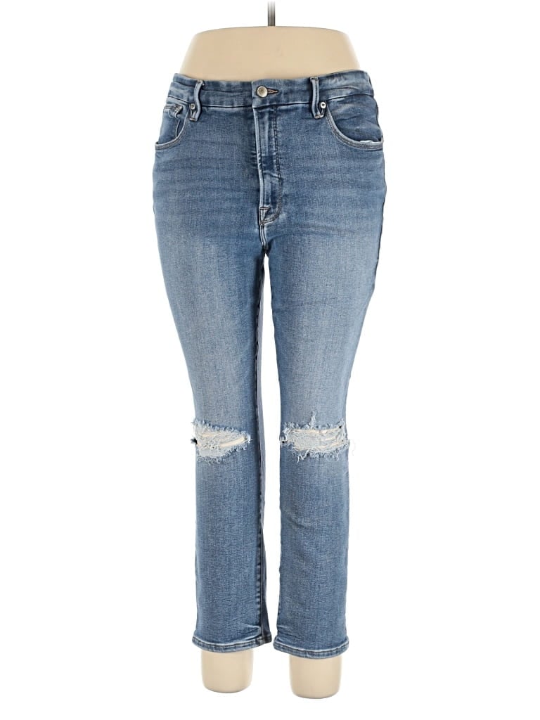 Pre-owned Good American Jeans In Blue