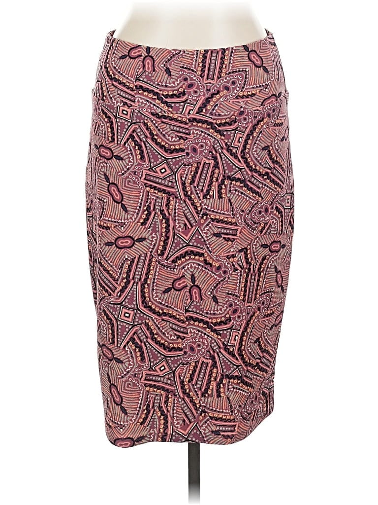 Pre-owned Lularoe Casual Skirt In Burgundy