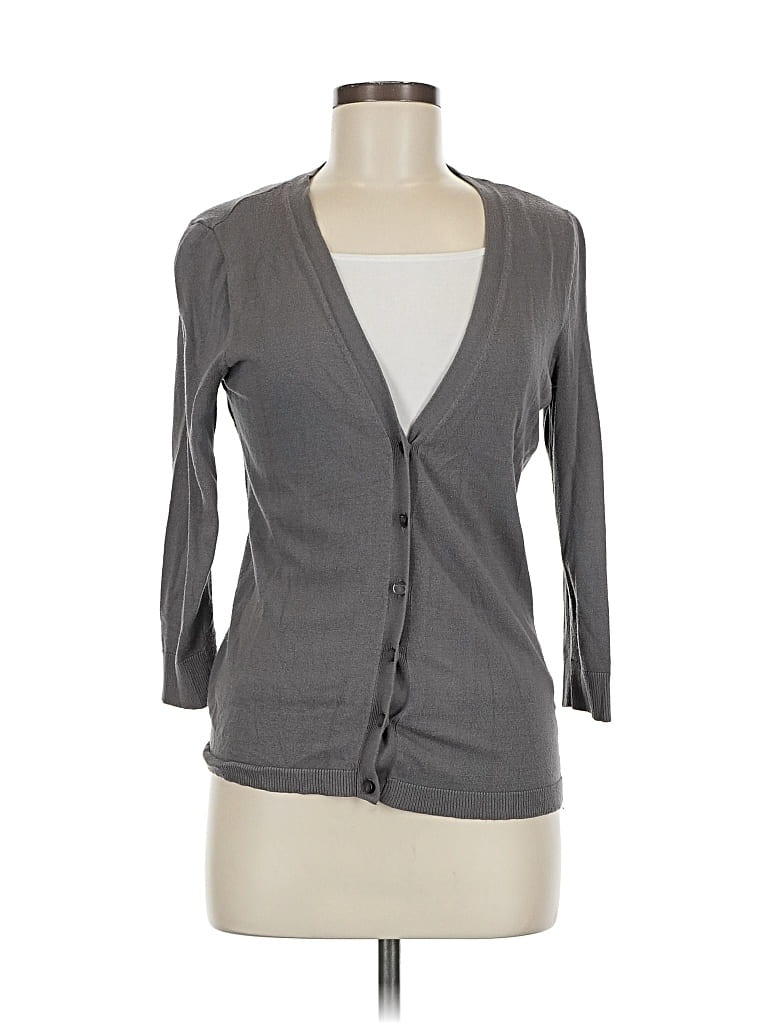 Pre-owned New York And Company Cardigan Sweater In Gray