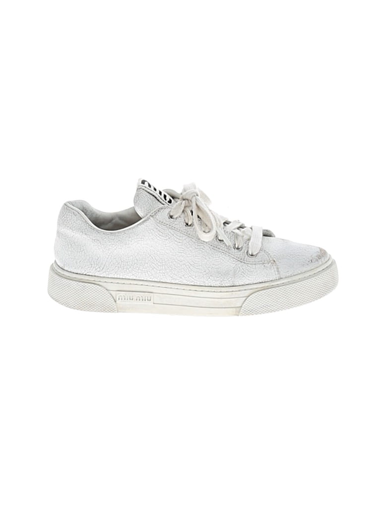 Pre-owned Miu Miu Sneakers In White